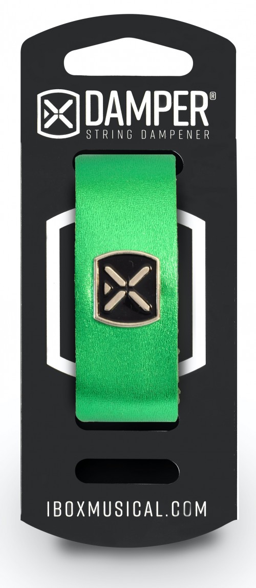 IBOX MUSICAL Damper DM SM05 Metallic Green Leather / Iron Tag