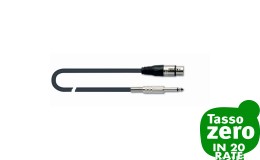 Quiklok MX-777-5 Cavo XLR Femmina/Jack Mono