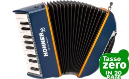 HOHNER XS Accordion Blu/Orange with Bag