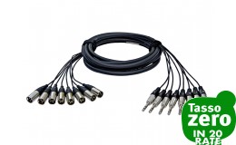 Alva T8X8PRO2 Multicore 2mt. 8 Jack TRS M - 8 XLR M