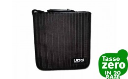 UDG CD Wallet 128 Black Grey Stripe 